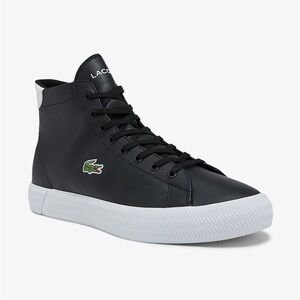 Lacoste Kids Black High-Top Sneakers